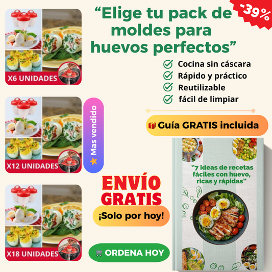 HERVIDOR DE HUEVOS CON DISEÑO DE SILICONA - EGG BOILER™